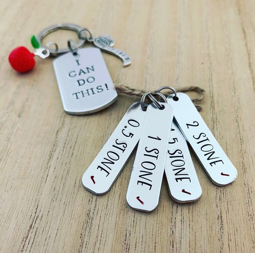 I Can Do This Keyring, Weight Loss Journey Keychain, Milestone Tracker