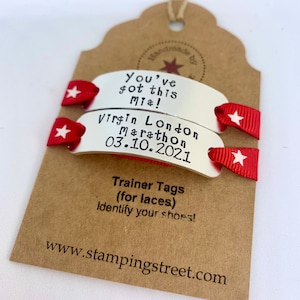 Trainer Tags, Shoe Tags, Running Gift, Marathon Runner Gift, Gift for Runners, Gift for Daddy, Gifts for Husband, From Wife, Sports Gift afbeelding 5