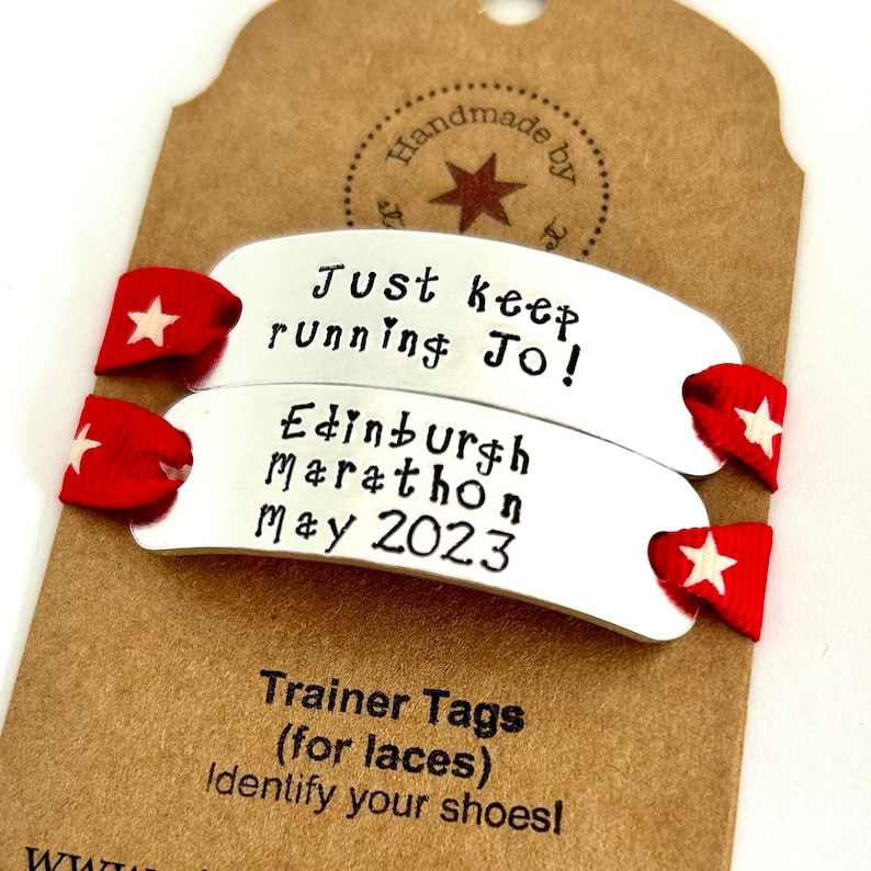 Trainer Tags, Shoe Tags, Running Gift, Marathon Runner Gift, Gift for Runners, Gift for Daddy, Gifts for Husband, From Wife, Sports Gift afbeelding 3