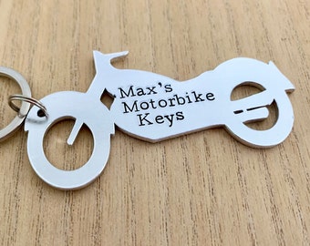 Personalised Motorbike Keyring, Funcle Gift, Gifts for Uncle, This Funcle Belongs To, Personalized Motorcycle Keychain