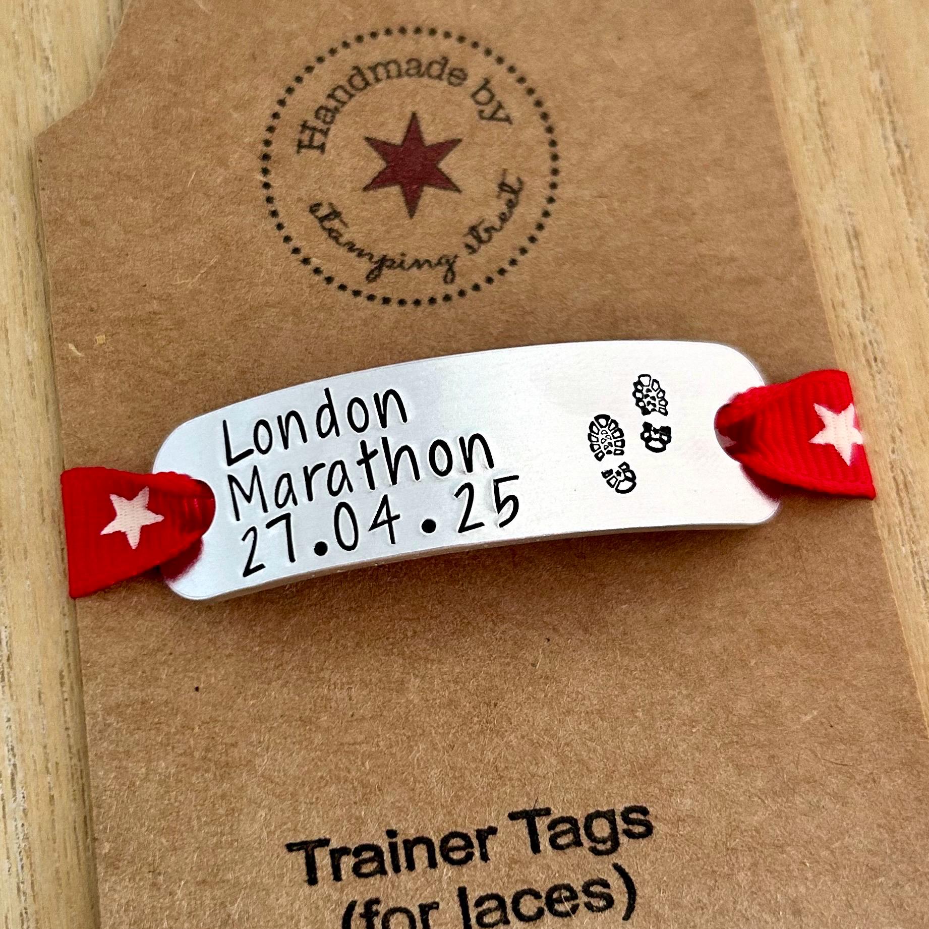 Single Trainer Tag, Personalised Tags, Shoe Accessory, Running