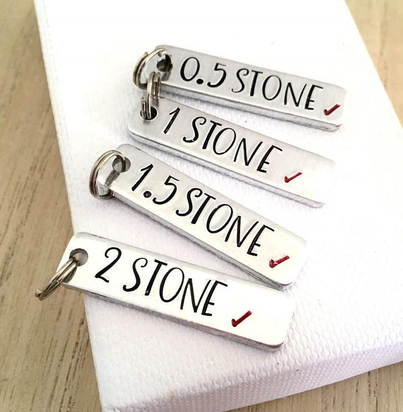Extra Milestone Charms for My Weight Loss Journey Keyring Etsy