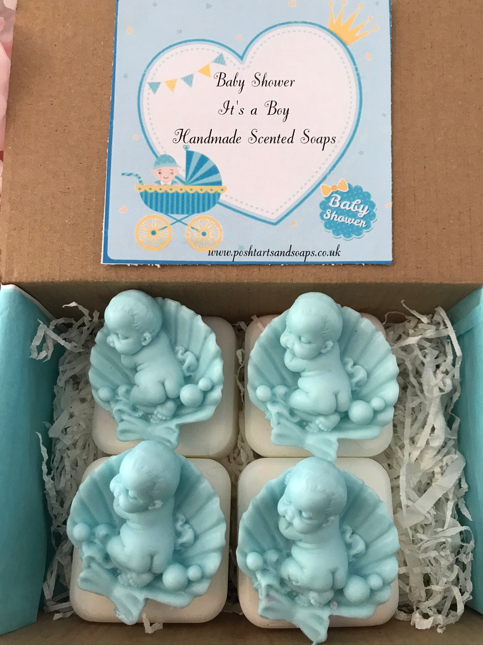 Handmade Soap Box of 4 baby shower soaps various scents Etsy