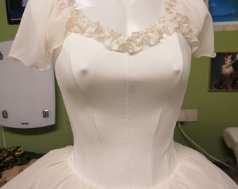 Professional ballet costume, romantic tutu, custom made tutu off-white