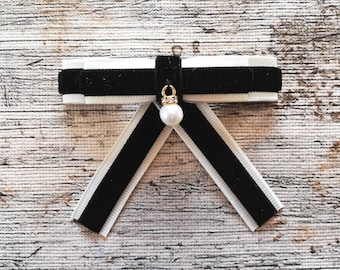 Broche com laço, broche, broche de blogueira, acessório de moda