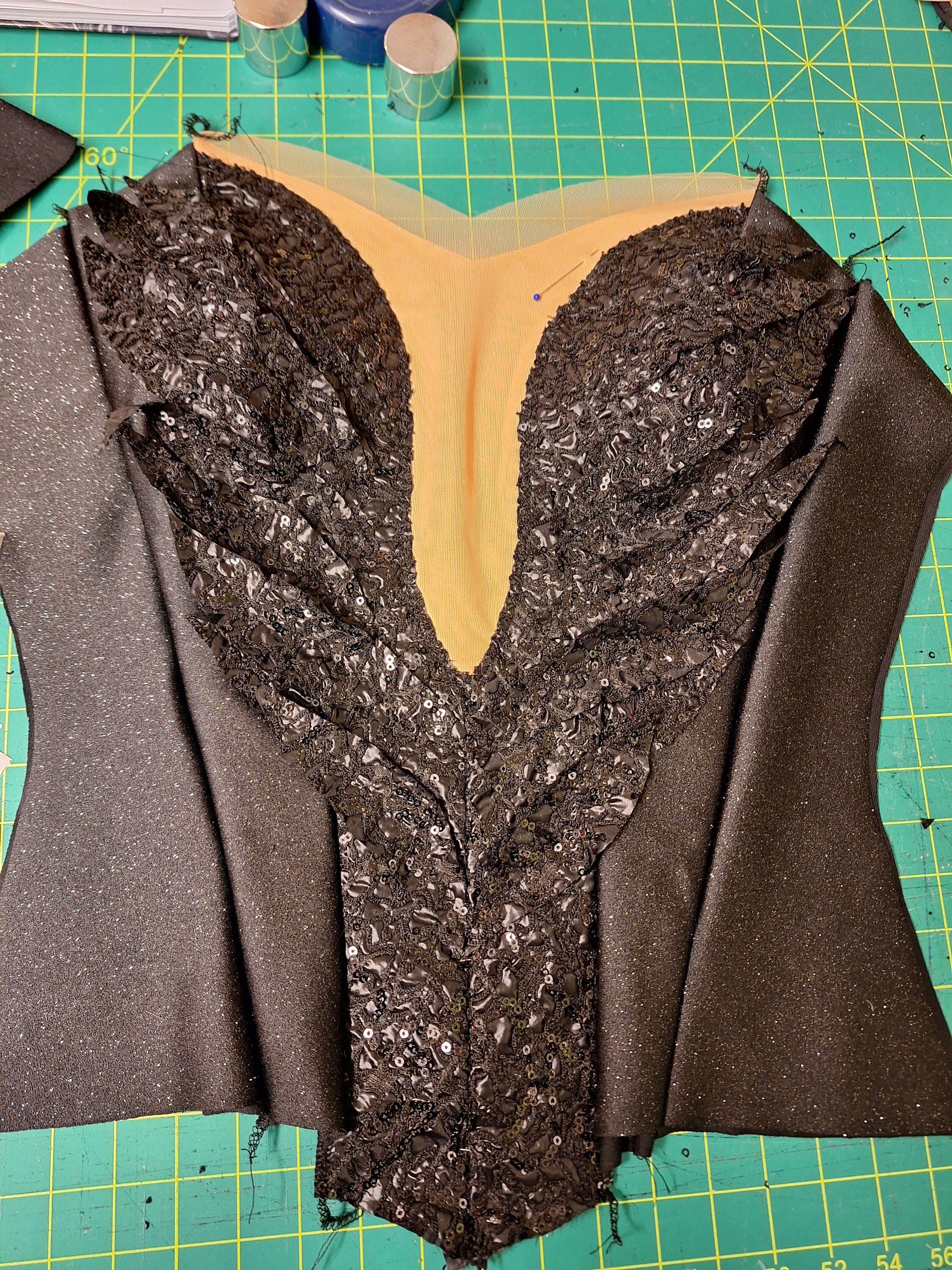 ❤★Super Black Swan★上下partyまつげスーパーブラックスワン Professional Ballet Tutu Black Swan, Richly Decorated With Various