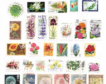 Vintage Blumen Stempel für Journaling