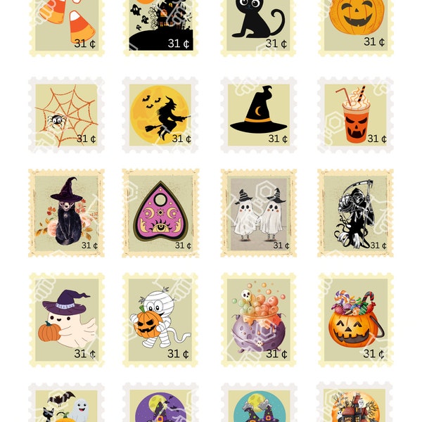 Halloween Stamps Usps Etsy