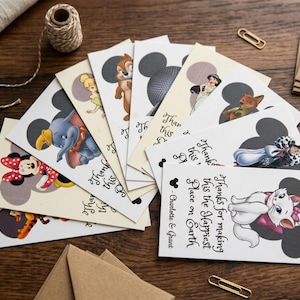 Personalized Cast Member Thank You Cards