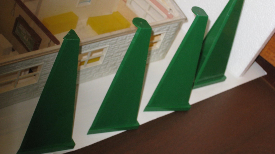 Vintage 1960s Dollhouse with Plastic Furniture by Etsy