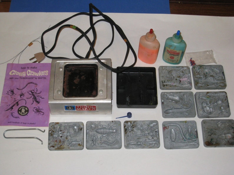 1965 Mattel CREEPY CRAWLERS Thingmaker Set with Oven Original Etsy