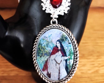 Medieval necklace the fairy Viviane on her way to Camelot, Mother's Day gift, Arthurian legend