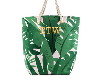 tropical beach bag
