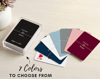 Personalized Playing Cards - Minimalist Playing Cards - Wedding Playing Cards - Wedding Favor - Personalized Wedding Favor - Custom Cards