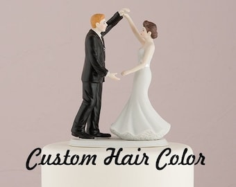 Topper de pastel de boda - Pareja de baile - Personalizado - Bailando la noche lejos Cake Topper - Bodas - Cake Topper - Romántico