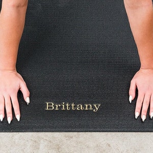 Personalized Yoga Mat - Embroidered Yoga Mat - Non Slip Yoga Mat - Workout Mat - Meditation Mat - Dorm Room Exercise Mat - Gift for Her
