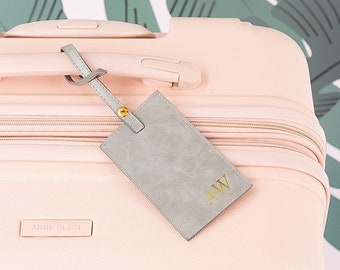 faux leather luggage