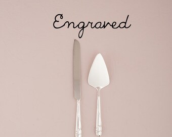wedding cake servers knives