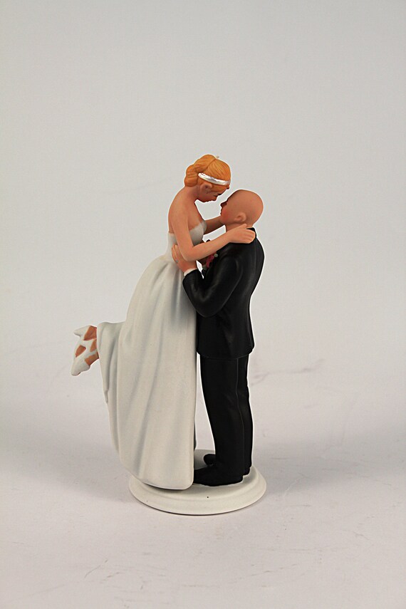 Wedding Cake Topper Bride & Groom Hugging Romantic Black Acrylic Decoration 