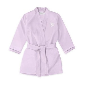 Personalized Children's Lavender Kimono Robe - Flower Girl Robe - Purple Kimono - Little Girl's Kimono - Light Purple Flower Girl Robe