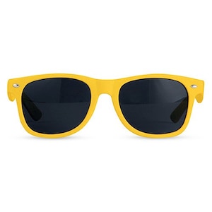 Personalized Wedding Sunglasses - Yellow Sunglasses - Wedding Favor - Beach Wedding - Wedding Party Gift - Wedding Party - Photo Prop