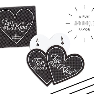 Cartas de Baralho em Formato de Coração - Lembrancinha de Carta de Baralho - Lembrancinha de Casamento - Festa de Aniversário - Festa de Noivado - Festa Temática de Vegas - Lembrancinha Útil
