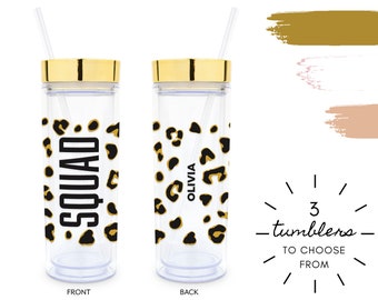 Bridesmaid Proposal Squad Print Tumbler - Bridesmaid Favor - Maid of Honor - Bridal Party Gift - Personalized Tumbler - Bachelorette Party