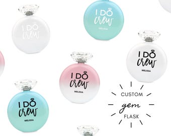 I Do Crew Ombre-fles - cadeau bruidsfeest - vrijgezellenfeest - cadeau bruidsmeisje - voorstel bruidsmeisje - cadeau bruidsfeest - cadeau bruidsmeisje