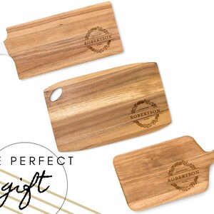 Personalized Cutting Board - Wood Charcuterie Board - Unique Christmas Gift - Gift for Mom - Mother&#39;s Day Gift - Foodie Gift - Birthday Gift