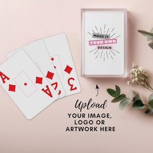 Upload your image, logo or artwork here in playing card deck