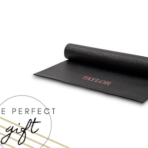 Personalized Yoga Mat Custom Yoga Mat Fitness Gift Home Workout Gift Home Gym Yoga Lovers Gift Health and Fitness Gift image 1