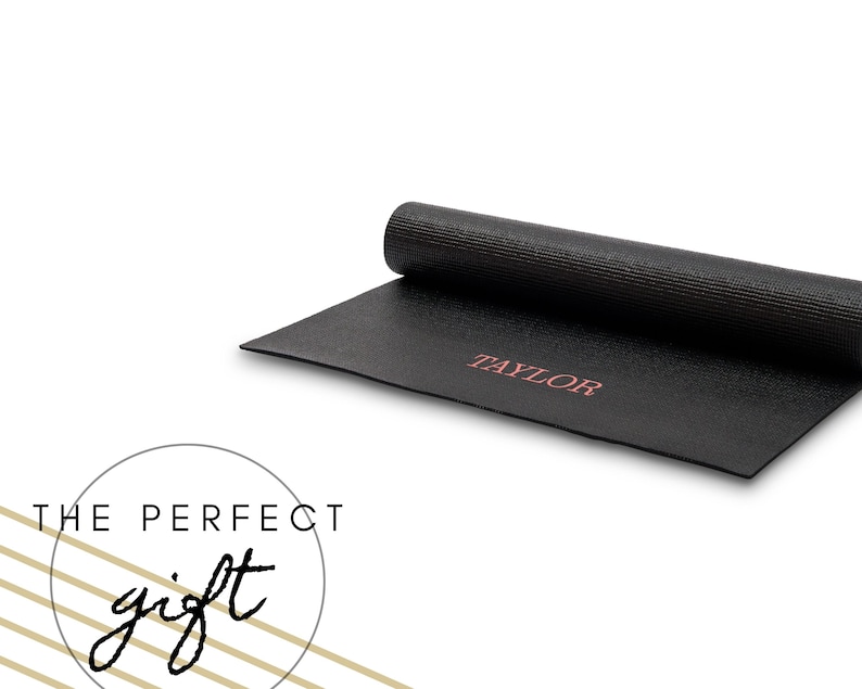 Personalized Yoga Mat Custom Yoga Mat Fitness Gift Home Workout Gift Home Gym Yoga Lovers Gift Health and Fitness Gift image 1