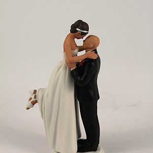 True Romance Bride and Groom Wedding Cake Toppers - Medium Skin Tone ...