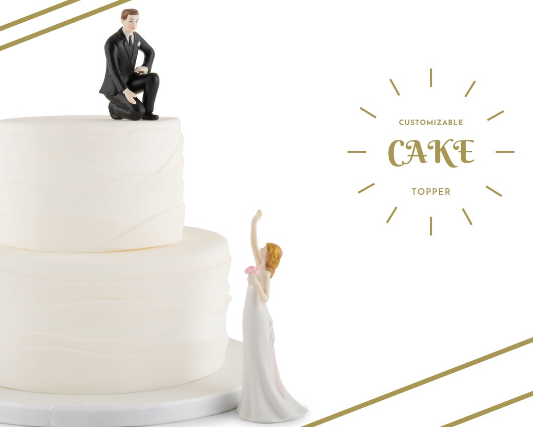 Custom Wedding Cake Topper - Romantic - Reaching Bride and Helpful ...