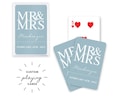 Personalized Wedding Favor - 6 Colors to Choose From - Mr and Mrs Custom Playing Cards - Wedding Favor - Wedding Party Gift - Reception product logo