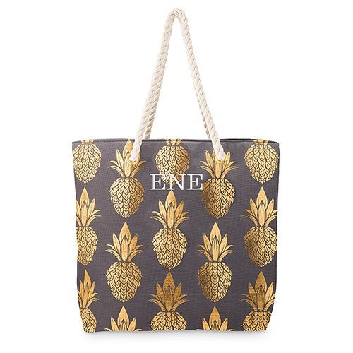pineapple beach tote