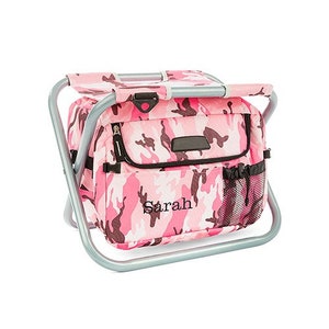 Silla enfriadora personalizada - Silla enfriadora - Enfriador personalizado - Despedida de soltera - Acampada - Regalo de cumpleaños - Portón trasero - Camuflaje rosa