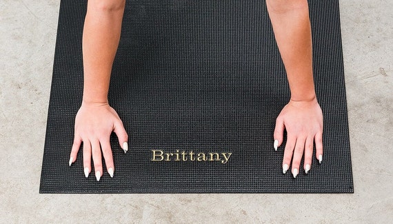 Personalized Yoga Mat - Embroidered Yoga Mat - Yoga Instructor - Namaste -  Workout at Home - BFF Gift - No Slip Yoga Mat - Bridal Party Gift