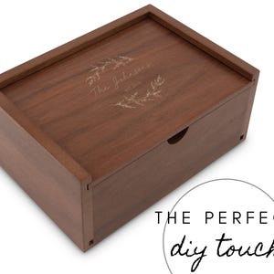 Personalized Wooden Keepsake Box - Engraved Wooden Gift Box - Custom Gift Box - Gift for The Couple - Housewarming - Her Birthday Gift Box