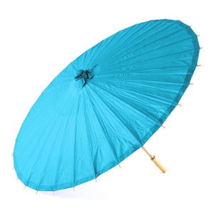 32 Paper Parasols for Wedding Pictures Outdoor Wedding Ceremony Beach Wedding Paper Umbrella Sun Umbrella 12 Colors to Pick From image 3