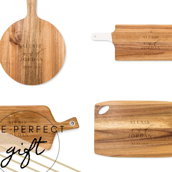 Personalized Cutting Board - Custom Charcuterie Board - Bread Board - Wooden Cutting Board - Hostess Gift - First Home Gift - Kitchen Gift