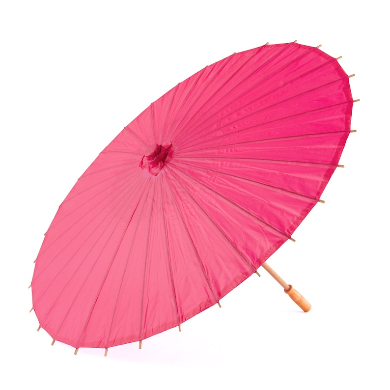 32 Paper Parasols for Wedding Pictures Outdoor Wedding Ceremony Beach Wedding Paper Umbrella Sun Umbrella 12 Colors to Pick From image 6