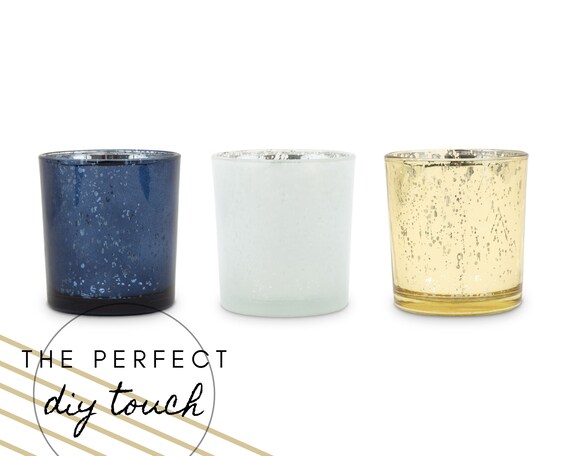 Navy blue 2024 tea light holders