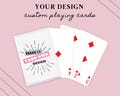 Custom Logo Playing Cards - Personalized Playing Cards With Your Design  - Custom Printed Card Deck - Wedding Playing Cards - Unique Gift