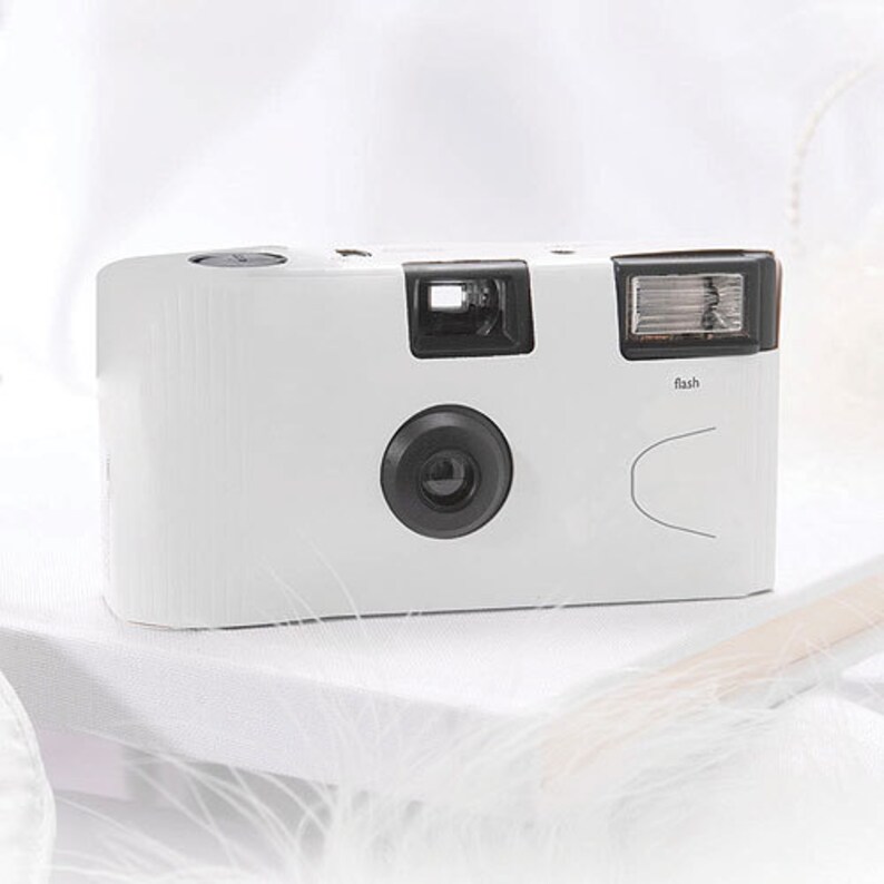 5 Disposable Cameras Wedding Favor White Wedding Camera Etsy