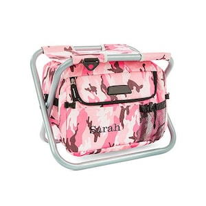 Personalized Cooler Chair - Cooler Chair - Custom Cooler - Bachelorette Party - Bridesmaid Gift - Wedding Present - Bride Gift - Pink Camo