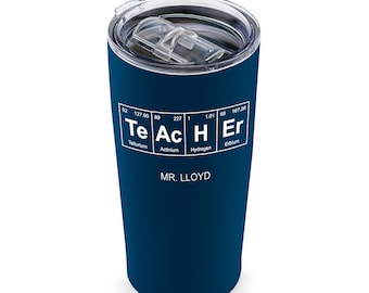 Personalisierte Lehrer Reisebecher - Personalisierte Edelstahl Kaffeetasse - To-Go Becher - Geschenke für Lehrer - Lehrer Wertschätzung