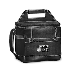 Black Cooler Personalized Cooler Bag Black Cooler Bag Custom Cooler Bag Bachelor Party Camping Birthday Present Tailgate image 1