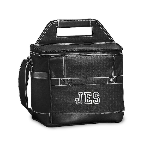 Schwarze Kühltasche - Personalisierte Kühltasche - Schwarze Kühltasche - Individuelle Kühltasche - Junggesellenabschied - Camping - Geburtstagsgeschenk - Heckklappe