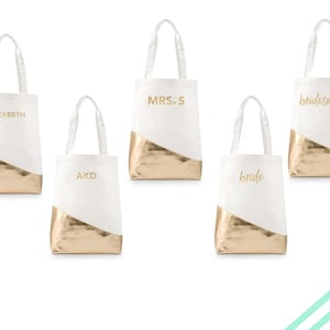 Custom Tote Bag - Bridesmaid Gift - Bridal Gift - Be My Bridesmaid - Maid of Honor - Destination Wedding - Guest Favor - Unique Favor